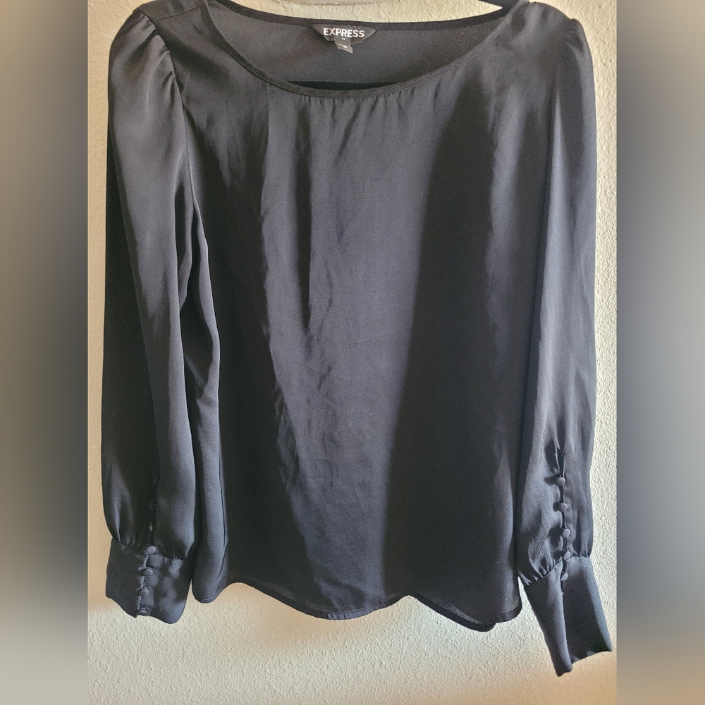 Express Black Chic Blouse M
